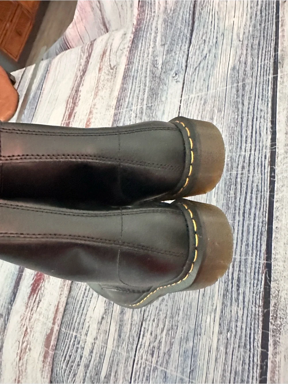 Dr. Marten 1460 Classic Smooth Black Leather Lace Up Boots $180